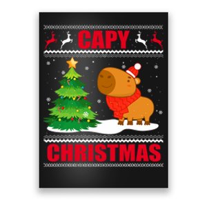 Capy Ugly Christmas Capybara Lover Christmas Poster