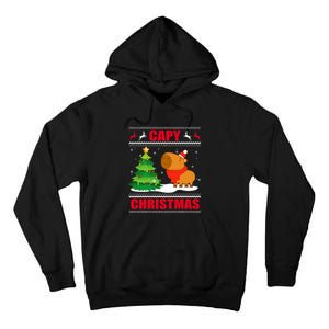 Capy Ugly Christmas Capybara Lover Christmas Tall Hoodie