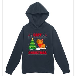 Capy Ugly Christmas Capybara Lover Christmas Urban Pullover Hoodie