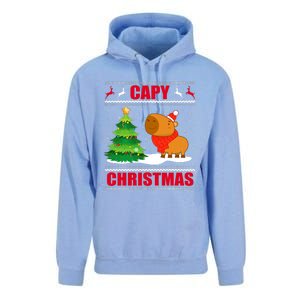 Capy Ugly Christmas Capybara Lover Christmas Unisex Surf Hoodie