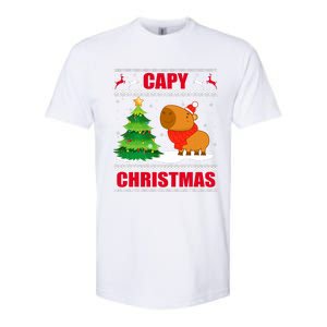 Capy Ugly Christmas Capybara Lover Christmas Softstyle CVC T-Shirt