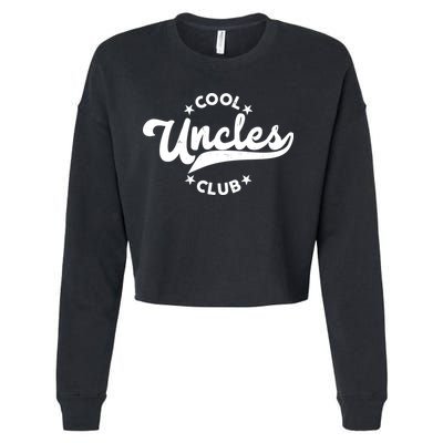Cool Uncles Club Emblem Cropped Pullover Crew
