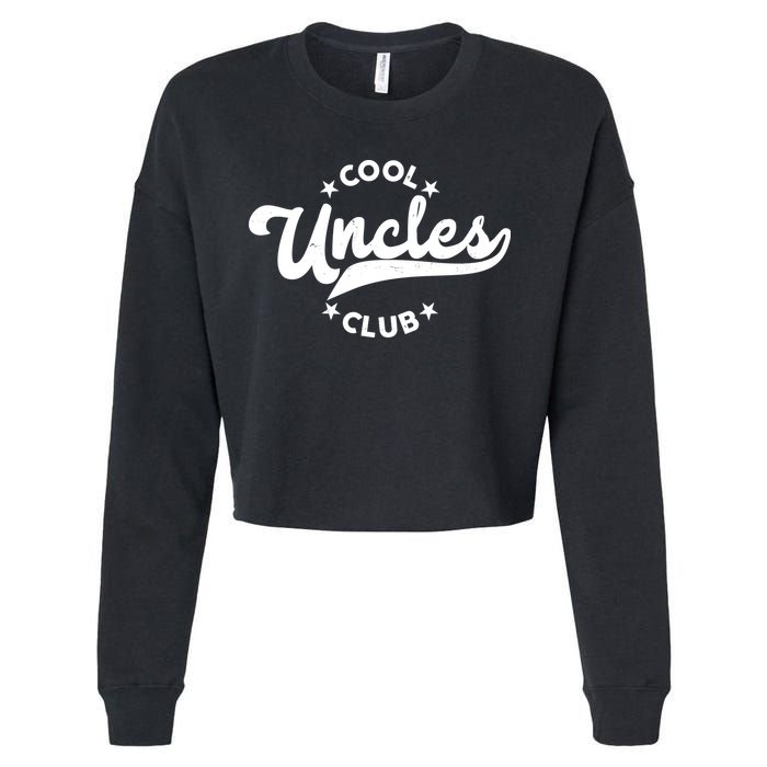 Cool Uncles Club Emblem Cropped Pullover Crew