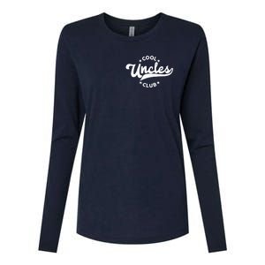 Cool Uncles Club Emblem Womens Cotton Relaxed Long Sleeve T-Shirt