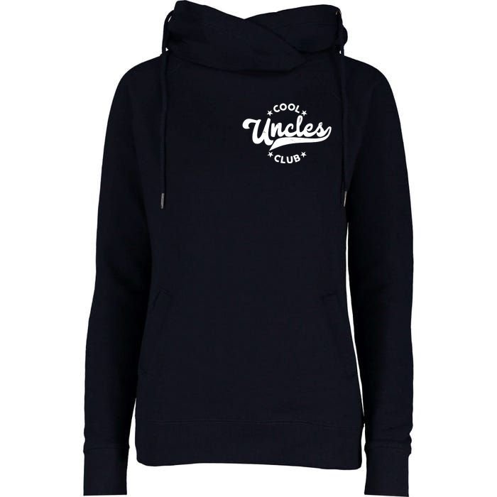 Cool Uncles Club Emblem Womens Funnel Neck Pullover Hood