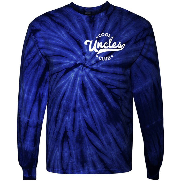 Cool Uncles Club Emblem Tie-Dye Long Sleeve Shirt