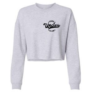 Cool Uncles Club Emblem Cropped Pullover Crew