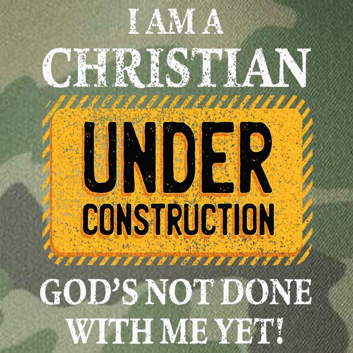 Christian Under Construction Funny Christian Legacy Tie Dye Trucker Hat