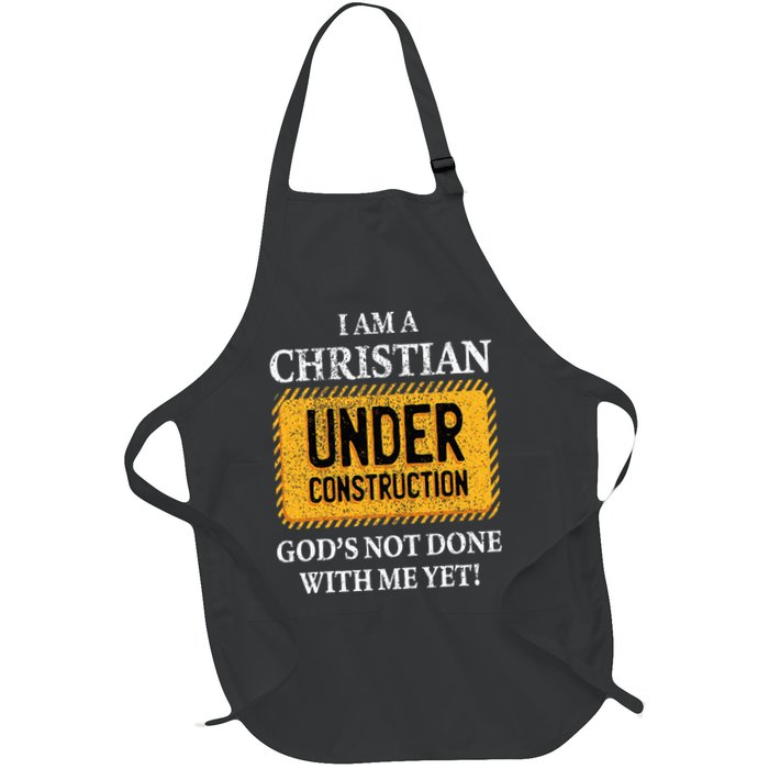 Christian Under Construction Funny Christian Apron