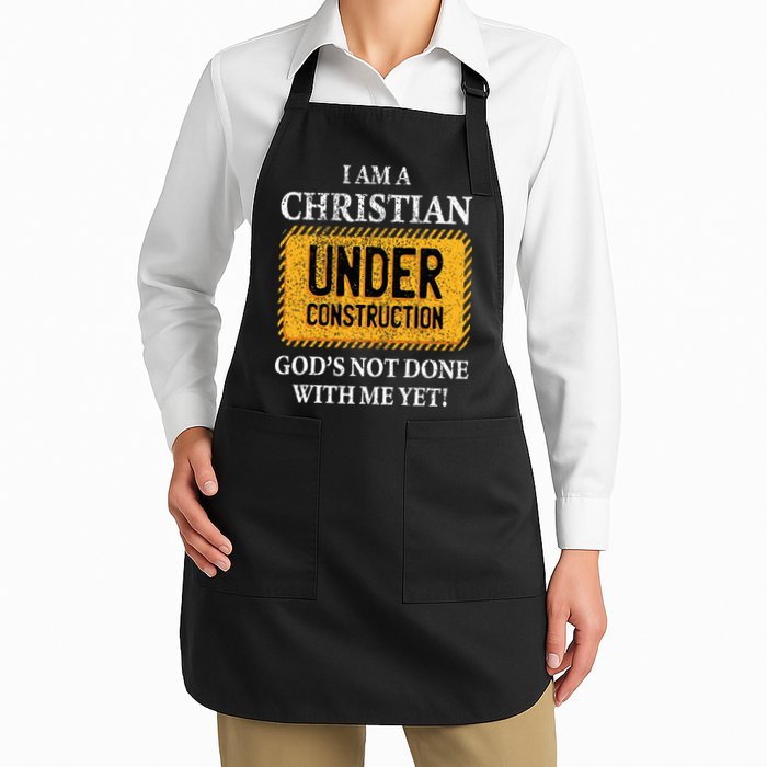 Christian Under Construction Funny Christian Apron