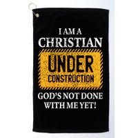 Christian Under Construction Funny Christian Golf Towel