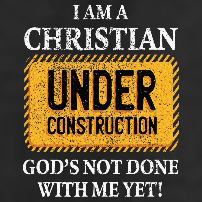 Christian Under Construction Funny Christian Golf Towel