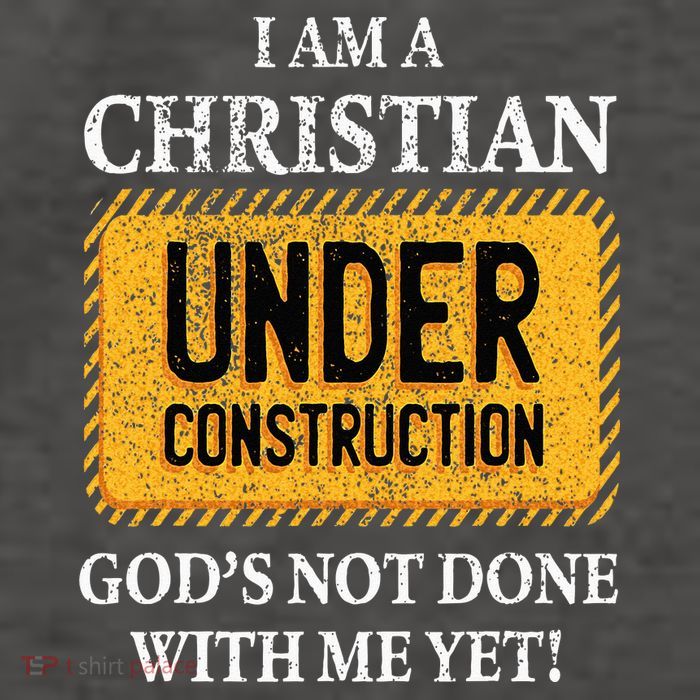 Christian Under Construction Funny Christian Vector Backpack