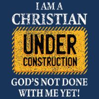 Christian Under Construction Funny Christian Infant Baby Jersey Bodysuit