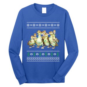 Christmas Ugly Duck Xmas Tree Funny Farmer Funny Gift Long Sleeve Shirt