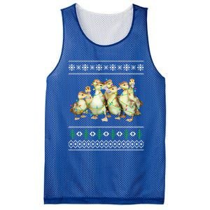 Christmas Ugly Duck Xmas Tree Funny Farmer Funny Gift Mesh Reversible Basketball Jersey Tank