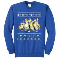 Christmas Ugly Duck Xmas Tree Funny Farmer Funny Gift Tall Sweatshirt