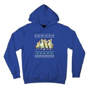 Christmas Ugly Duck Xmas Tree Funny Farmer Funny Gift Tall Hoodie