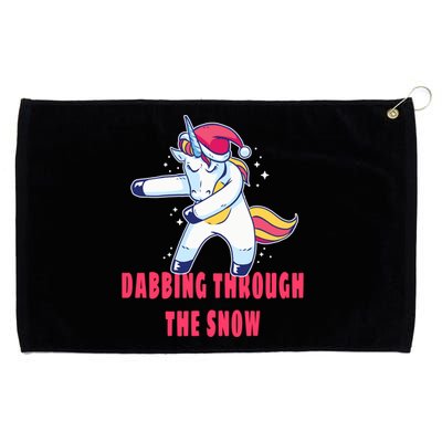 Christmas Unicorn Dabbing Through The Snow Xmas Dance Cute Cute Gift Grommeted Golf Towel