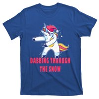 Christmas Unicorn Dabbing Through The Snow Xmas Dance Cute Cute Gift T-Shirt