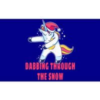 Christmas Unicorn Dabbing Through The Snow Xmas Dance Cute Cute Gift Bumper Sticker