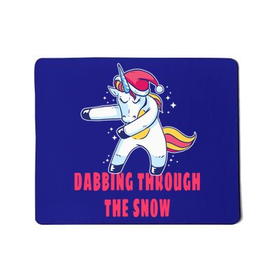 Christmas Unicorn Dabbing Through The Snow Xmas Dance Cute Cute Gift Mousepad