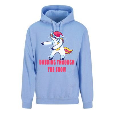 Christmas Unicorn Dabbing Through The Snow Xmas Dance Cute Cute Gift Unisex Surf Hoodie