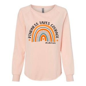 Courageous Unity Day Stand Against Bullying with Orange Womens California Wash Sweatshirt