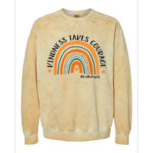 Courageous Unity Day Stand Against Bullying with Orange Colorblast Crewneck Sweatshirt