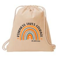Courageous Unity Day Stand Against Bullying with Orange Drawstring Bag