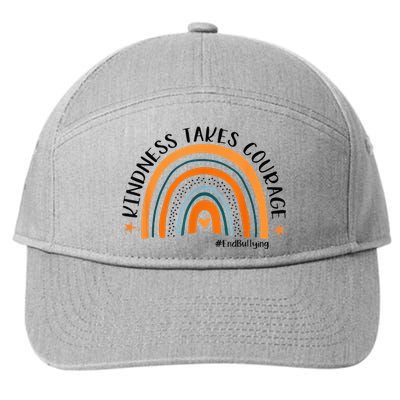 Courageous Unity Day Stand Against Bullying with Orange 7-Panel Snapback Hat