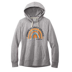 Courageous Unity Day Stand Against Bullying with Orange Women's Fleece Hoodie