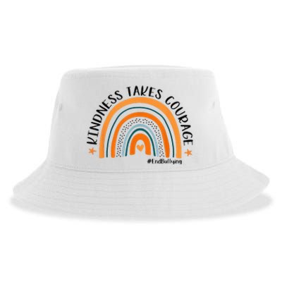 Courageous Unity Day Stand Against Bullying with Orange Sustainable Bucket Hat