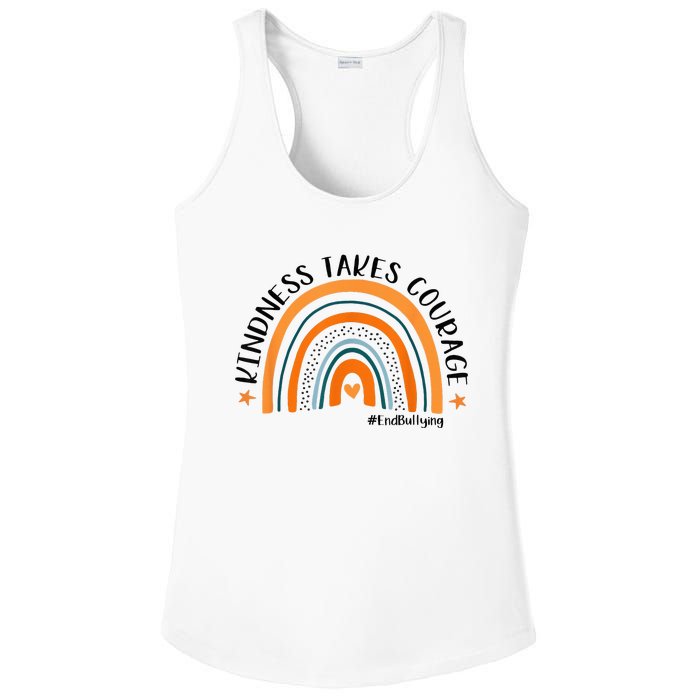 Courageous Unity Day Stand Against Bullying with Orange Ladies PosiCharge Competitor Racerback Tank