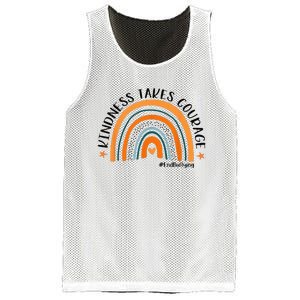 Courageous Unity Day Stand Against Bullying with Orange Mesh Reversible Basketball Jersey Tank