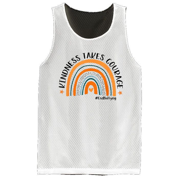 Courageous Unity Day Stand Against Bullying with Orange Mesh Reversible Basketball Jersey Tank