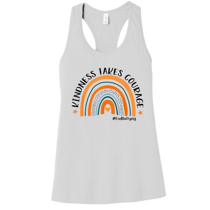 Courageous Unity Day Stand Against Bullying with Orange Women's Racerback Tank