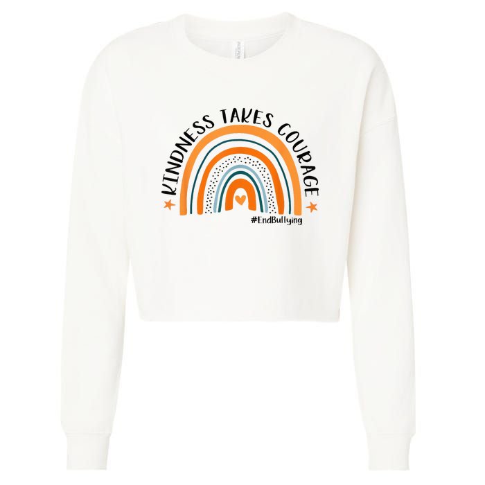 Courageous Unity Day Stand Against Bullying with Orange Cropped Pullover Crew