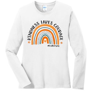 Courageous Unity Day Stand Against Bullying with Orange Ladies Long Sleeve Shirt