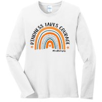 Courageous Unity Day Stand Against Bullying with Orange Ladies Long Sleeve Shirt