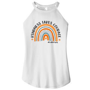 Courageous Unity Day Stand Against Bullying with Orange Women's Perfect Tri Rocker Tank