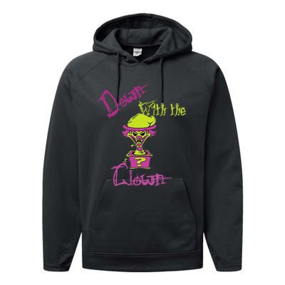 Cool Unique Down With The Clown Icp Design For Him Performance Fleece Hoodie