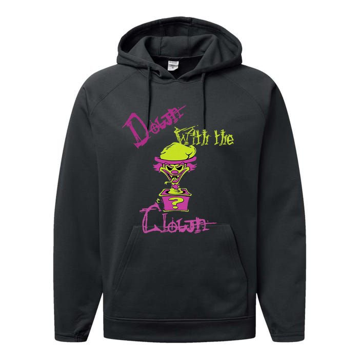 Cool Unique Down With The Clown Icp Design For Him Performance Fleece Hoodie