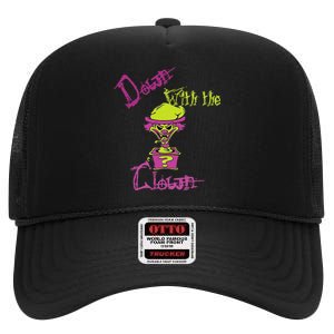 Cool Unique Down With The Clown Icp Design For Him High Crown Mesh Back Trucker Hat