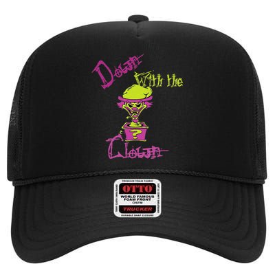 Cool Unique Down With The Clown Icp Design For Him High Crown Mesh Back Trucker Hat