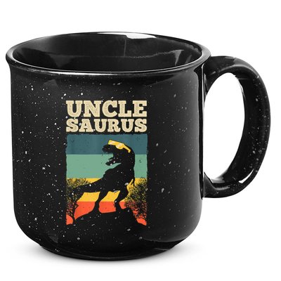 Cool Uncle Design For Uncle Men Family Great Uncle Dinosaur 15oz Campfire Ceramic Mug