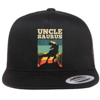 Cool Uncle Design For Uncle Men Family Great Uncle Dinosaur Flat Bill Trucker Hat