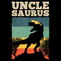 Cool Uncle Design For Uncle Men Family Great Uncle Dinosaur Sustainable Beanie