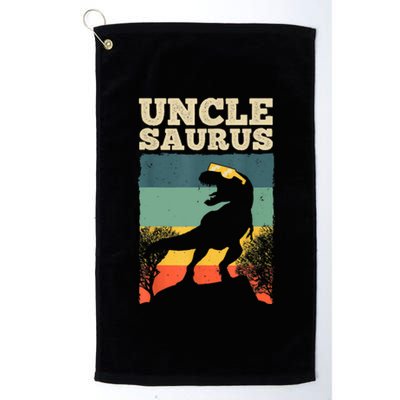 Cool Uncle Design For Uncle Men Family Great Uncle Dinosaur Platinum Collection Golf Towel