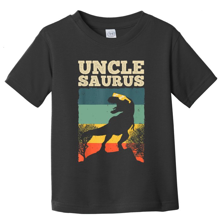 Cool Uncle Design For Uncle Men Family Great Uncle Dinosaur Toddler T-Shirt